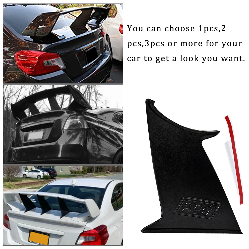 Free Shipping Spoiler Wing Stabilizer For subaru STI 2015-18 Spoiler Wing Stiffi Support Rally With PQY logo One Piece PQY-WSS02