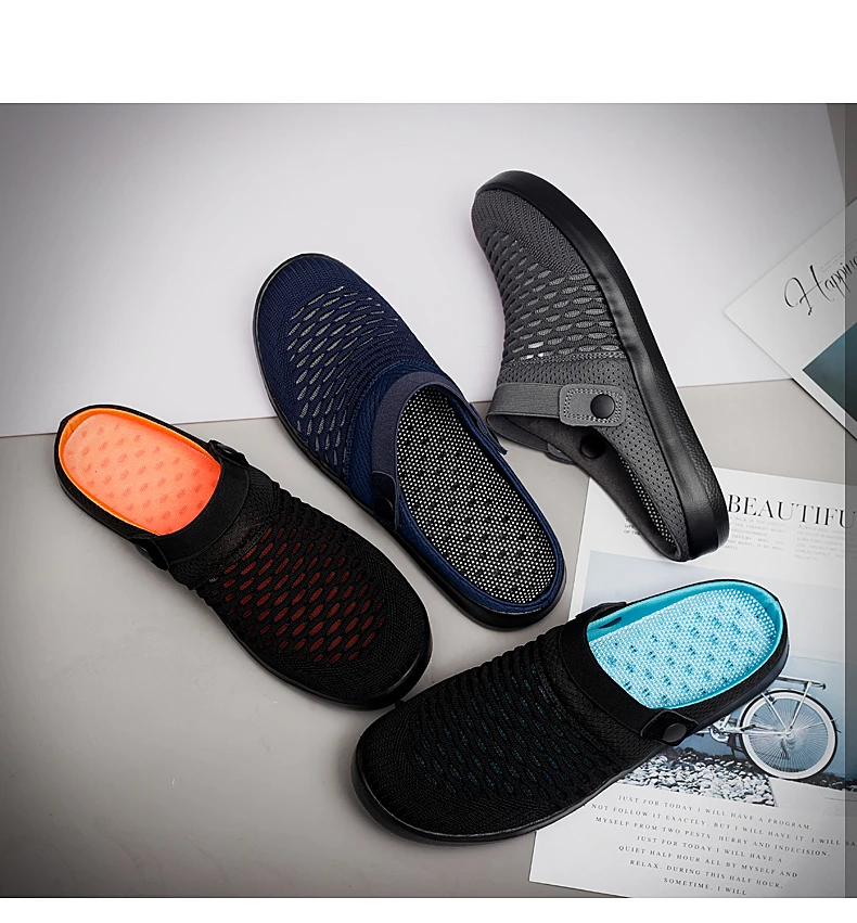 Men Shoes Summer Men Sandals Breathable Mesh Male Sandal Outdoor Beach Men Shoes Water Male Slippers Fashion Slides Casual Shoes