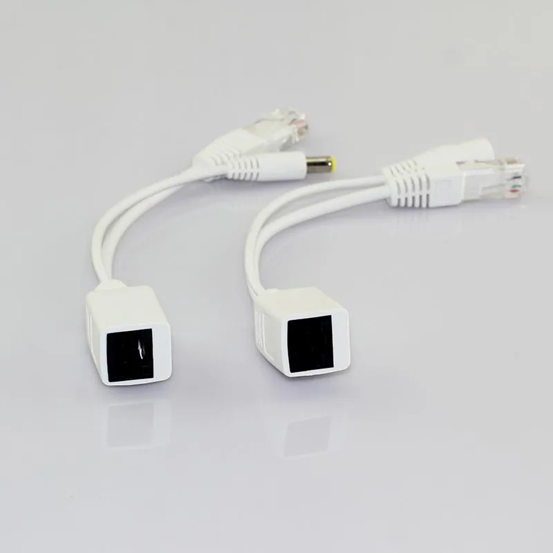 5 pares de fuente de alimentación CCTV, divisor Rj45, adaptador Poe para cámara de seguridad, accesorios, conector Poe, Cable L19