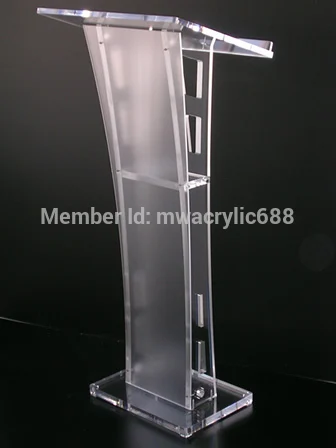 

Free Shipping Beautiful Easy Cheap Detachable Acrylic Podium Pulpit Lectern plexiglass