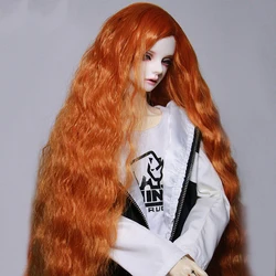 男性と女性のためのさまざまな色のかつら,互換性のあるモデル1/3,1/4,1/6,1/8,,bjd,SD寝袋,広い波,高温線