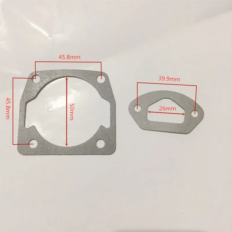 10 pcs 4500/5200/5800 cylinder gasket / Intake Pipe Gasket for 45cc 52cc 58cc chainsaw