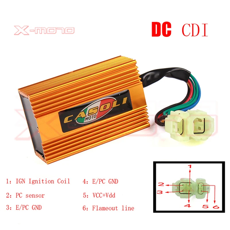 Brand-new Gold Racing No speed limit CDI  AC/DC HP CDI for GY6 CG125 150 200 250cc dirt bike/pit bike  ATV Quad Buggy