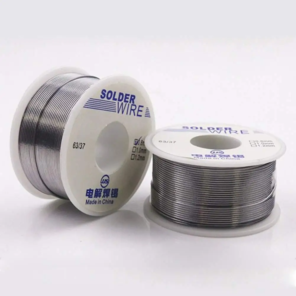 Fio de solda com Rosin Core, Soldagem Tin Lead Roll, Melt Roll, não Clean, Flux 2,0%, 50g, 1.0mm, 0.8mm