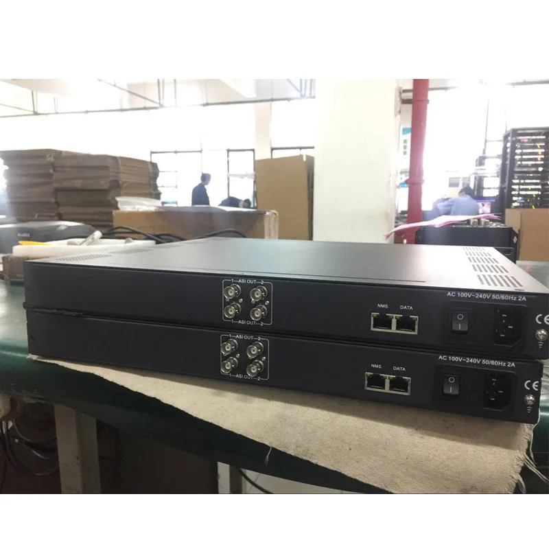 CATV Digital IPTV Headend IP Multiplexer EPG CA data broadcasting inserted 2 independent ASI output IP to ASI Multiplexer