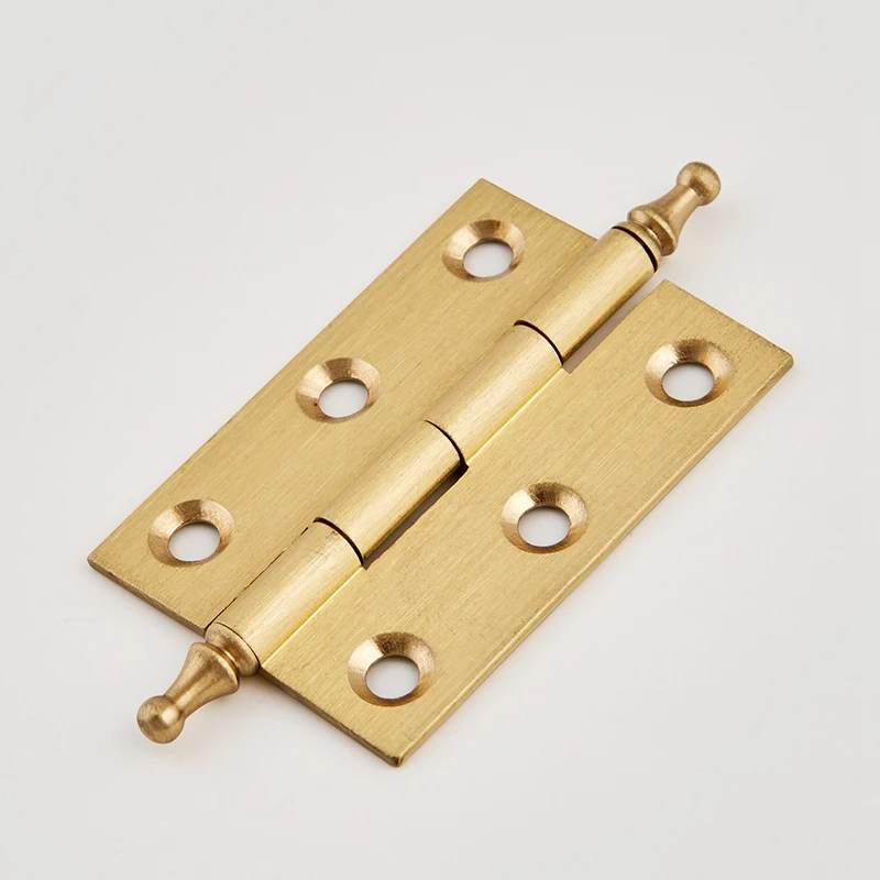 

Brushed Brass Decorative Cabinet Cupboard Door Butt Hinges Gold 2"/2.5"/3"-1Pack