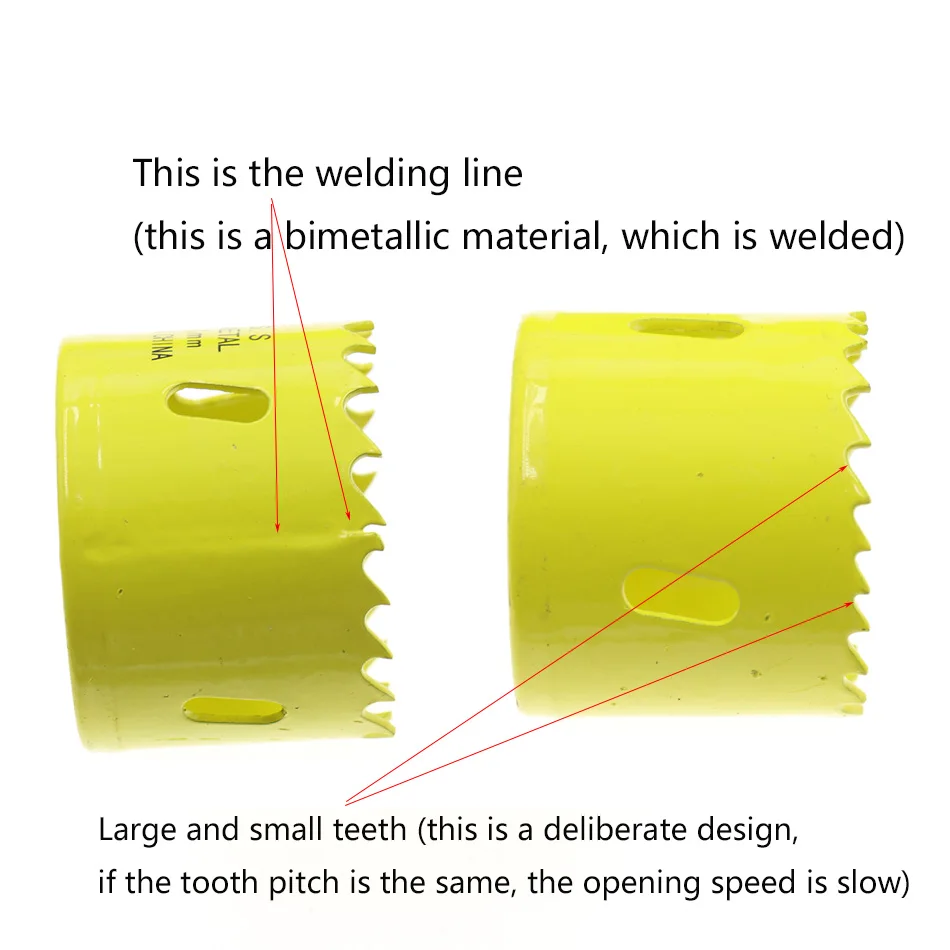 M42 Pipe Downlight Bimetal Hole Opener Set Gypsum PVC Thin Board Woodworking Hole Drill 13pcs Metal