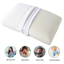 LISM-almohada de látex Natural de alta calidad para adultos, almohada de masaje para vértebras, cuidado de la cabeza, cuidado de la salud, Memoria