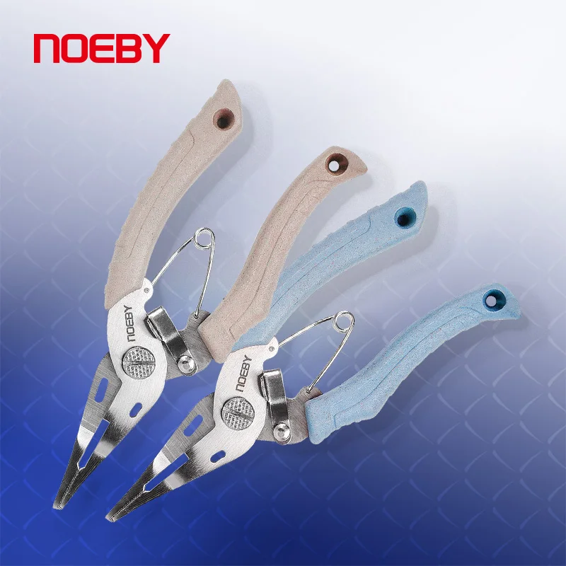 NOEBY Fishing Pliers Tool For Small Slip Ring Of Lures Stainless Steel Fishing Plier Braid Line Cutter Fishing Accessories