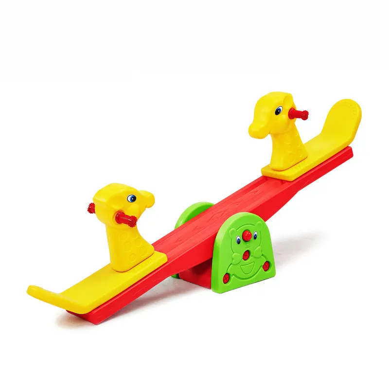 Playground Kindergarten Cartoon animal seesaw children rocking horse double seesaw indoor sport toy kids Interactive Game