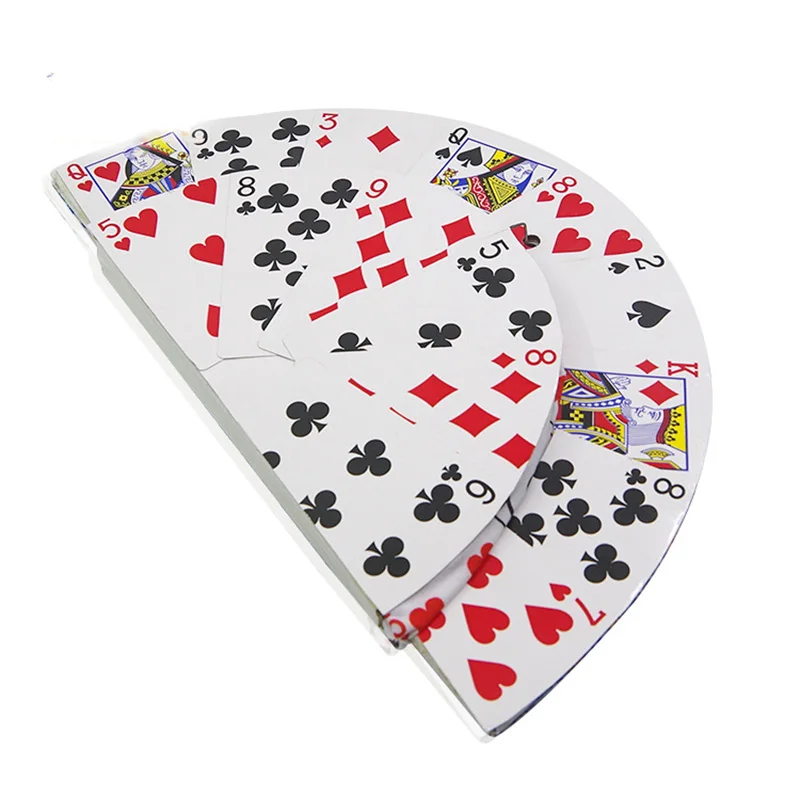 Folding CARD FAN To Card Top Hat Spring Magic Tricks Magician Stage Street Illusions Gimmick Prop Comedy trucos de magia