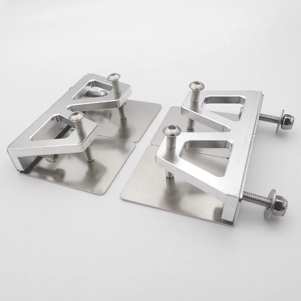 1Pair RC Boat Trim Tabs  Balance Plate 76mm*49mm Trim Flaps for 90-130cm RC Electric Gas Nitro Boat Speed MONO Vee Oval