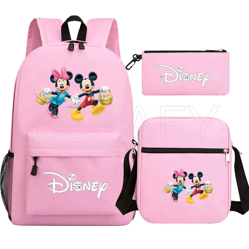 School Bags for Girls Boys Bookbag Student Streetwear Minnie Mouse Backpack Children Backpacks Kids Backpack Bags Sets