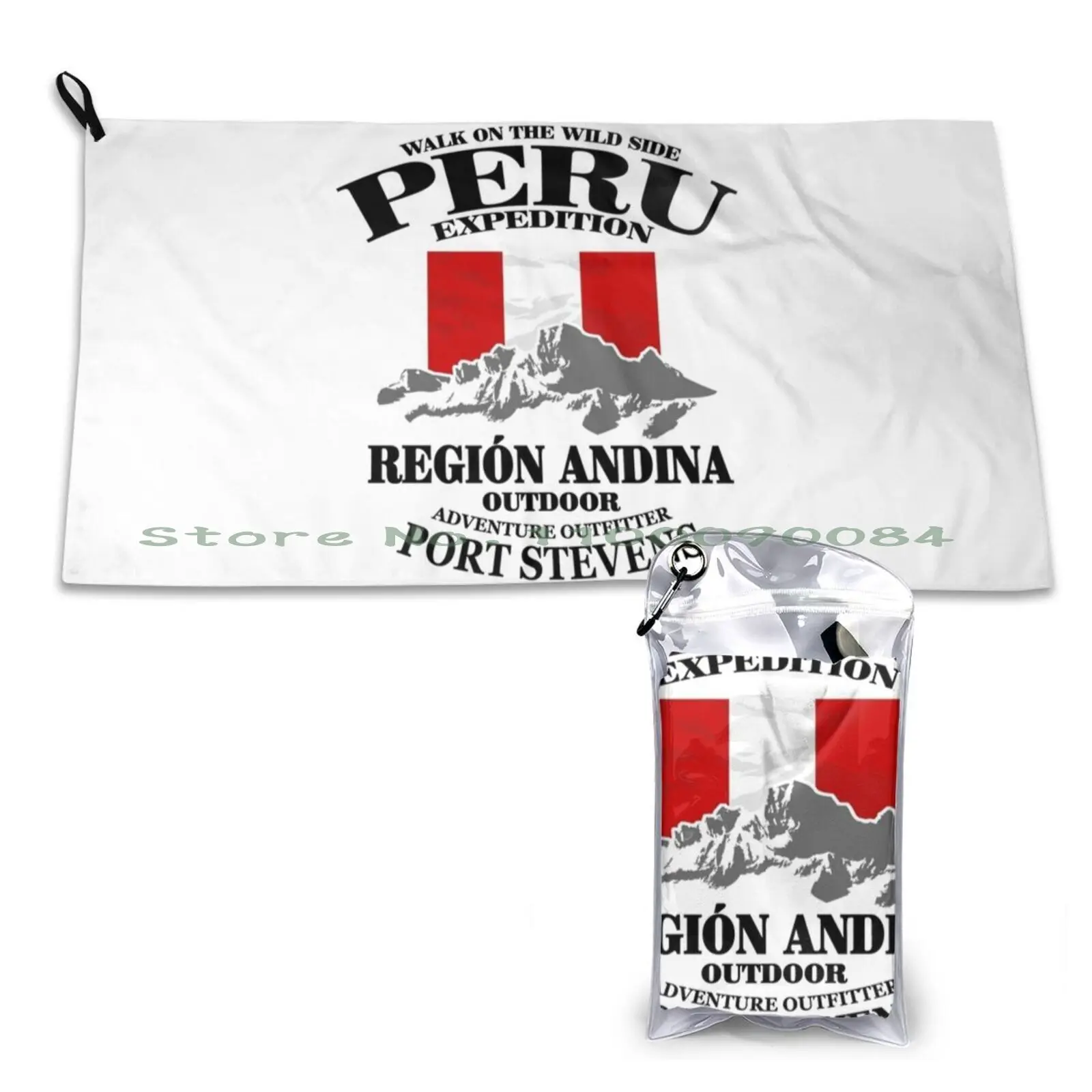 Peru-Expedition Quick Dry Towel Gym Sports Bath Portable Release The Kraken Soft Sweat-Absorbent Fast Drying Pocket Comfortable