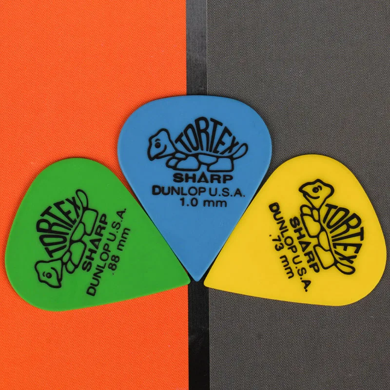 Dunlop  Pick. 412R Tortex SHAPP non-slip and wear-resistant acoustic guitar picks. Thickness is 0.73/0.88/1.00/1.14/1.35/1.50mm.