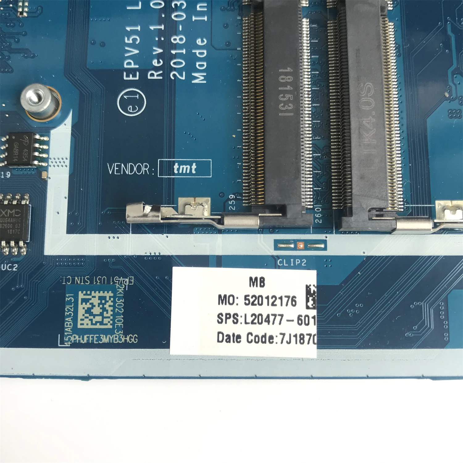 L20477-601 L20477-501 L20477-001 Para HP PAVILION EP5V1 LA-G078P Com A9-9425 15-DB 255 G7 Laptop Motherboard 100% Testado Trabalho