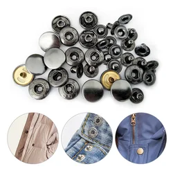 10 Sets Metal Press Studs Sewing Button Copper Material Button Fasteners Sewing Leather DIY Craft Clothes Bag Accessories