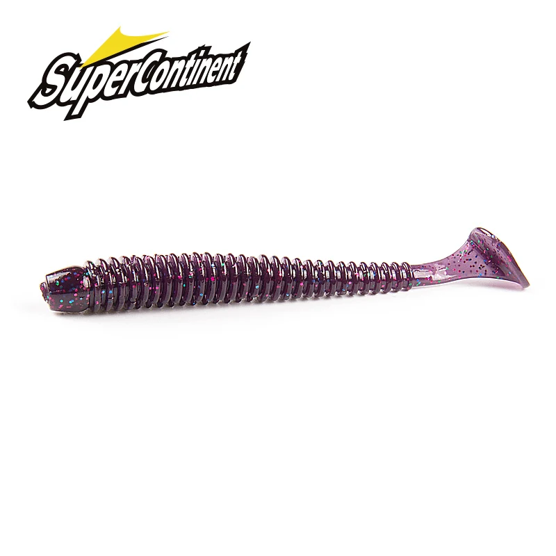 Supercontinent Impact Ring Shad Angelköder Weiche 63 mm 80 mm 97 mm Kunststoffköder Swimbait Jigging-Köder Künstliche Köder