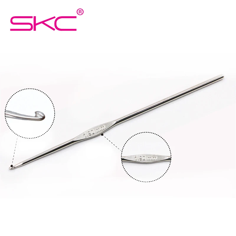 SKC acciaio inossidabile di alta qualità 0.5mm 0.6mm 16 dimensioni pizzo uncinetto uncinetto accessori per utensili all\'uncinetto fai da te