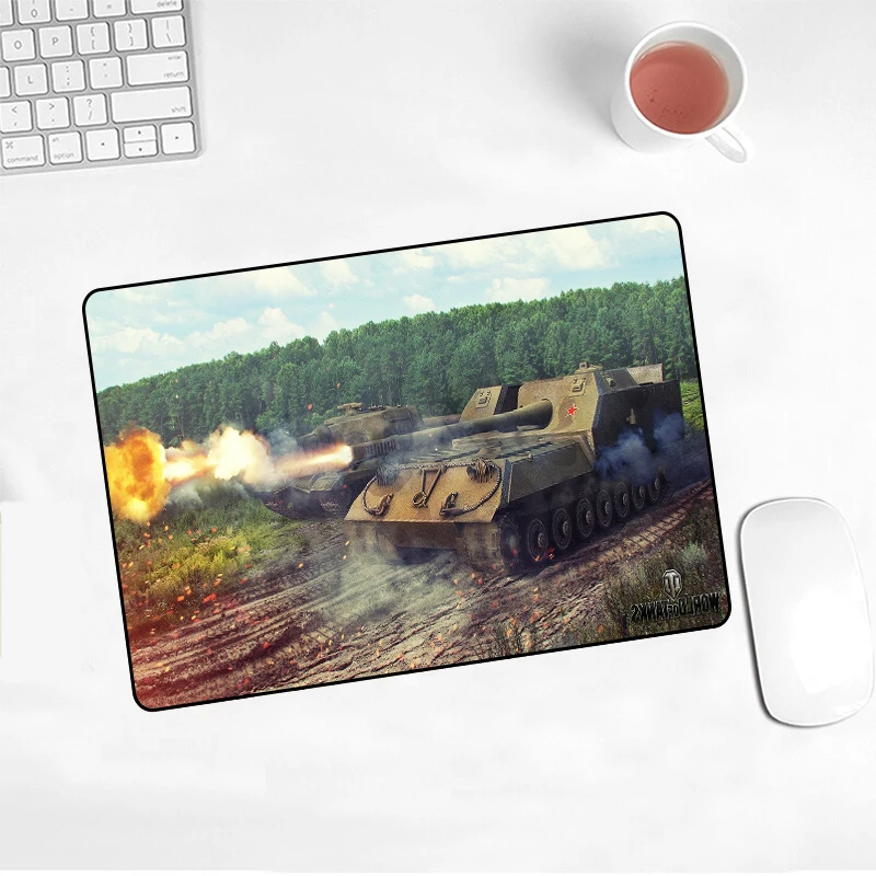 Big Promotion Tank World  Pad Mouse 22x18cm Non-slip pad Laptop Gaming   WOT LOL CS DOTA2 Playing Mat