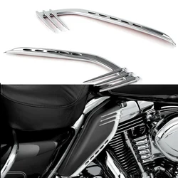 2pcs Motorcycle Mid-Frame Air Deflectors Accents Trims for Harley Road Glide CVO Ultra FLTRUSE ABS Plastic Decorate Parts