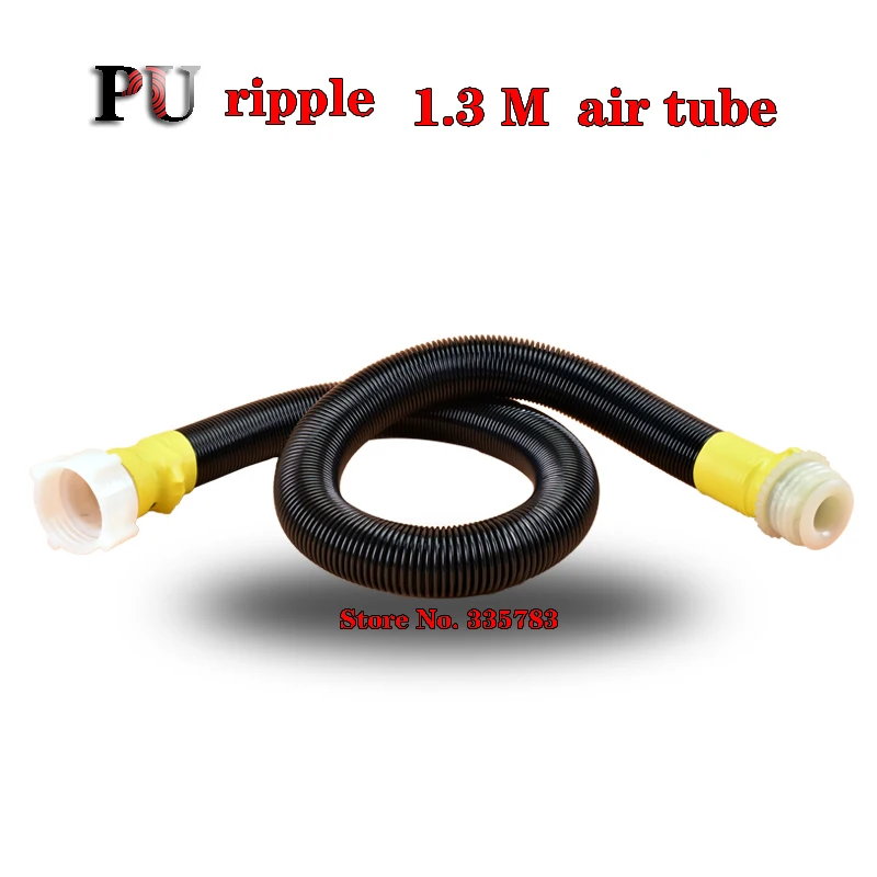 new 40mm Gas mask filter Breathing tube length 0.65/1/1.3m Universal respirator airway ripple soft Compressive oxygen tube