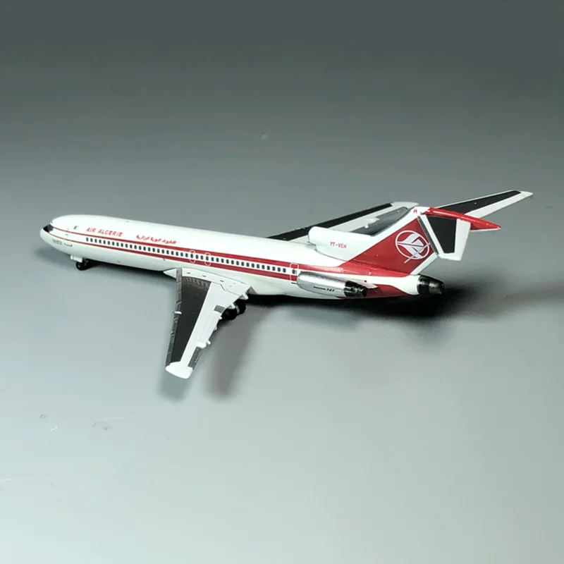 Diecast 1:500 Scale Airplane B727-200 Jet Aircraft Model Air Algerie Airlines with Landing Gear Alloy Plane Gift about 10CM