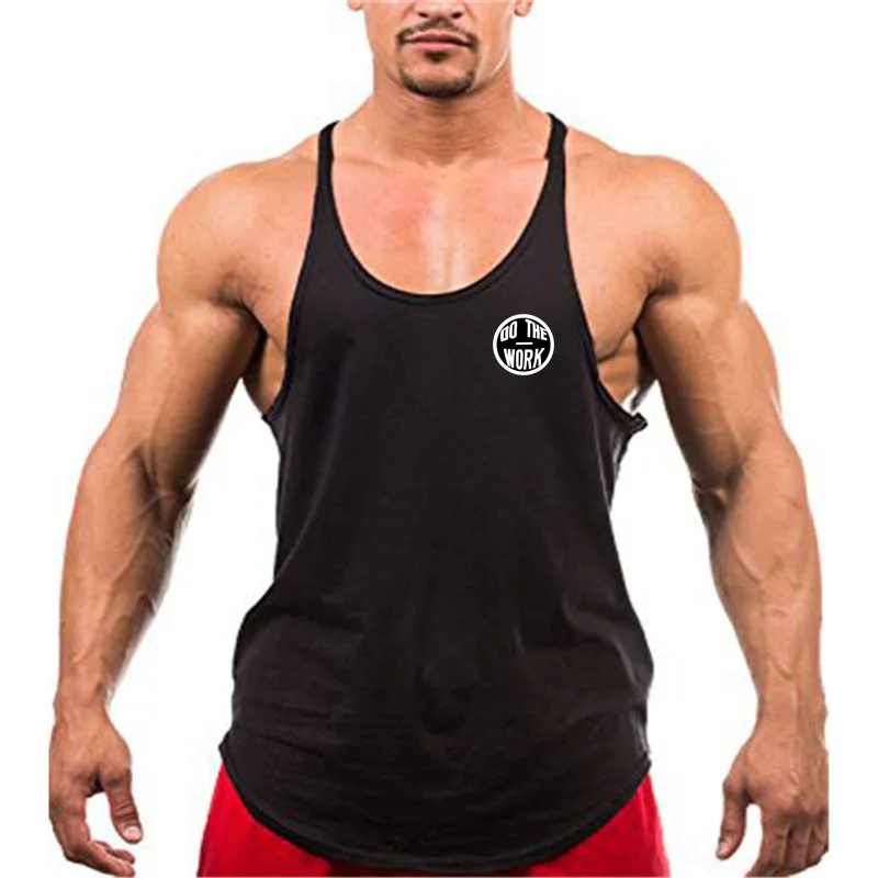 Gym Brand Workout Casual Sportswear Stringer Clothing Bodybuilding Singlets Fitness Vest Men\'s Tank Top Muscle Sleeveless Shirt