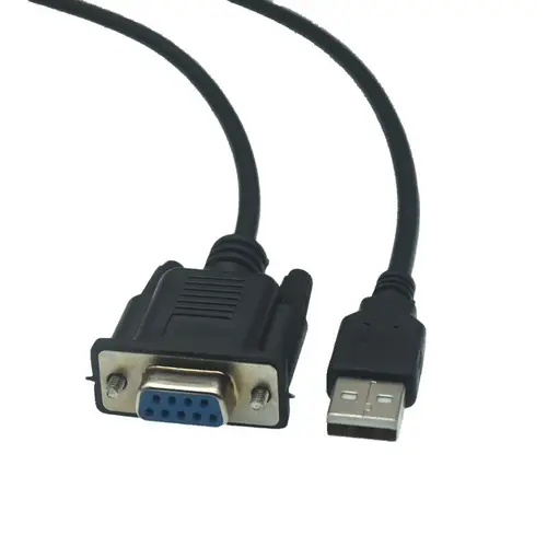 Adaptador de Cable USB macho a hembra DB9 RS232 COM, convertidor de alta calidad de 1,8 M y 6 pies, compatible con sistema Win 7, 8, 10 Pro