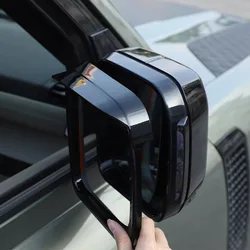 Autocollant décoratif de cadre de lunette de pluie de rétroviseur extérieur de voiture ABS, accessoires de voiture, Land Rover Defender 90, 110, 2020-2024