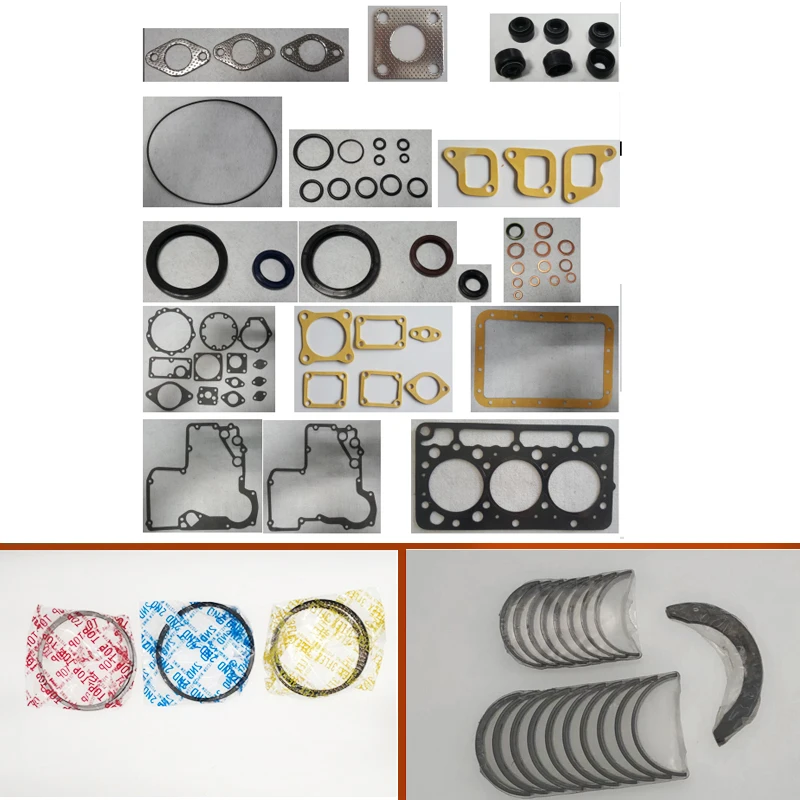 

Engine Full gasket set kit Overhaul crankshaft connecting rod bearing piston ring for Kubota engine : D850 D855 3D72