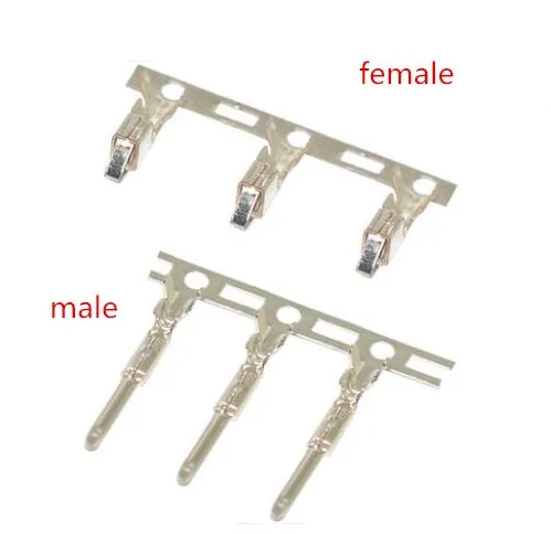 100PCS/lot terminal pin SM-AT male terminal  and SM-YT female terminal For JST SM-2.54 connector plug