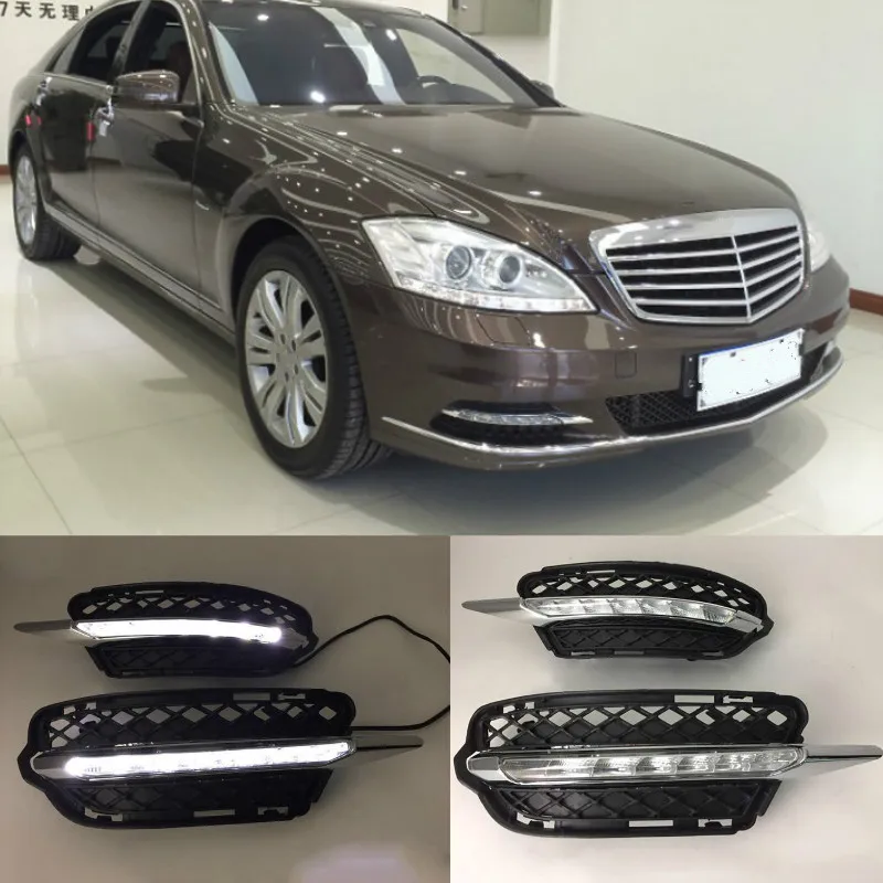 DRL Daytime Running Lamp For Mercedes-Benz S Class W221 S300 S350 S400 S500 2009-2013