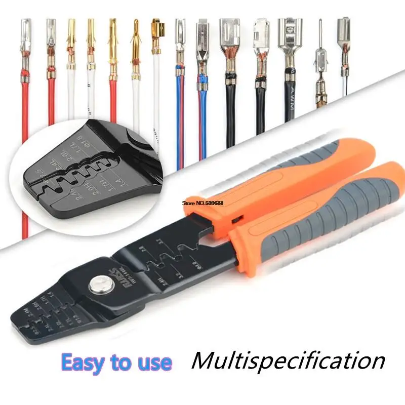 

IWISS IWS-1440L Multi-Function Automotive Connector Male And Female Pin Crimping Pliers,Wiring Harness Terminal plug Hand Tool