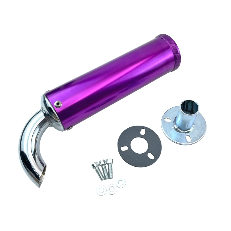 6 Color Universal metal 20MM Motorcycle Racing Exhaust Muffler Silence 2 Stroke Motorcycle Exhaust Pipe Muffler