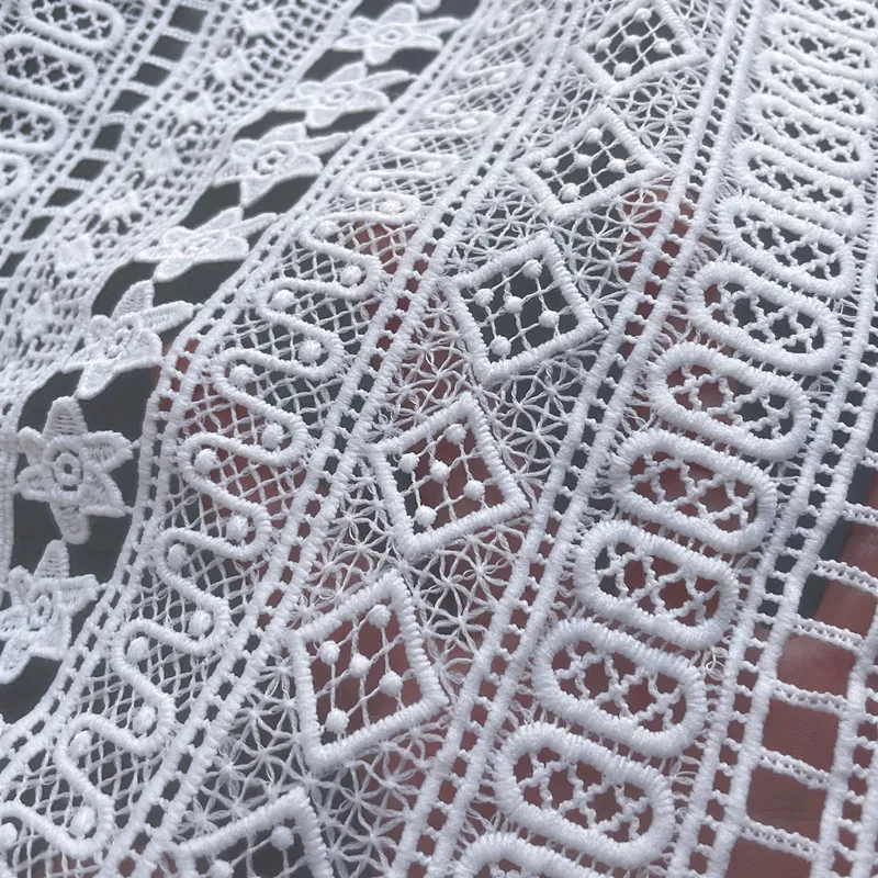 Hollow Water Soluble Lace Fabrics, Clothing Accessories, Wide, RS3768, 115cm