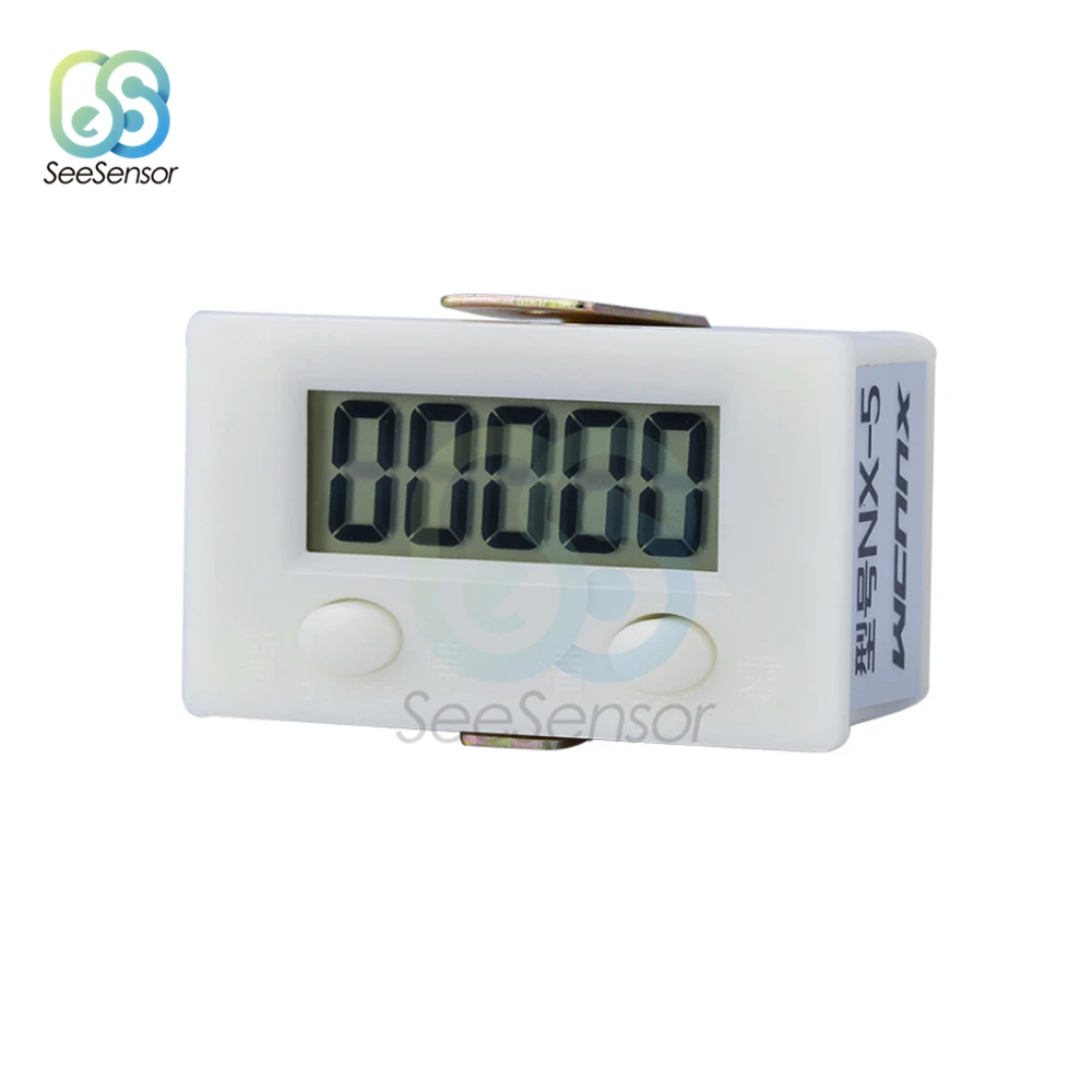 Digital Electronic Counter Electronic Meter Magnetic Inductive Sensor Switch Proximity Switch 5 Digit LCD Punch Counter