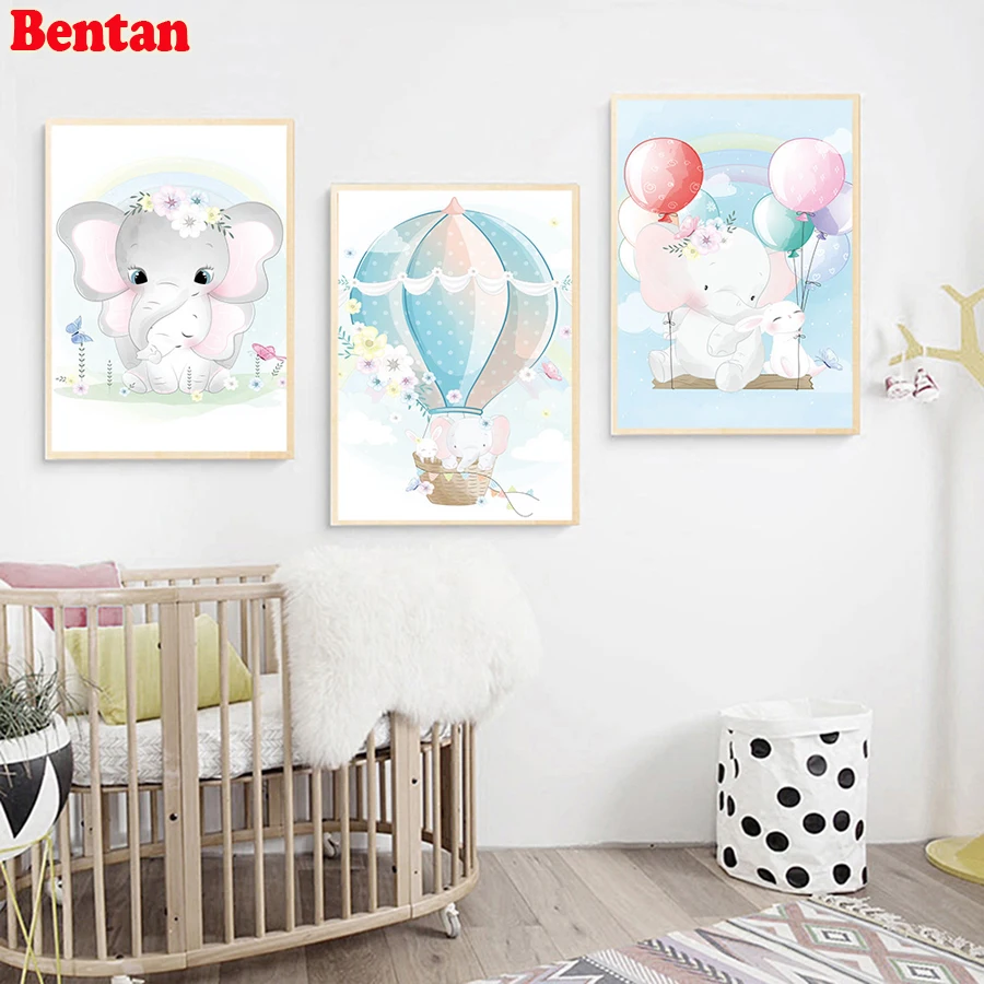 Multi-Panel Diamond Painting Complete novelty Cartoon Animal Cute Elephant Giraffe diamond embroidery 3 pcs puzzle mosaic kids