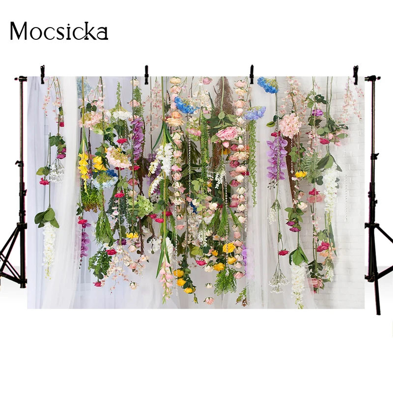 Moclicka spanduk latar belakang fotografi tema pernikahan alat peraga dekorasi pernikahan pengantin foto latar belakang