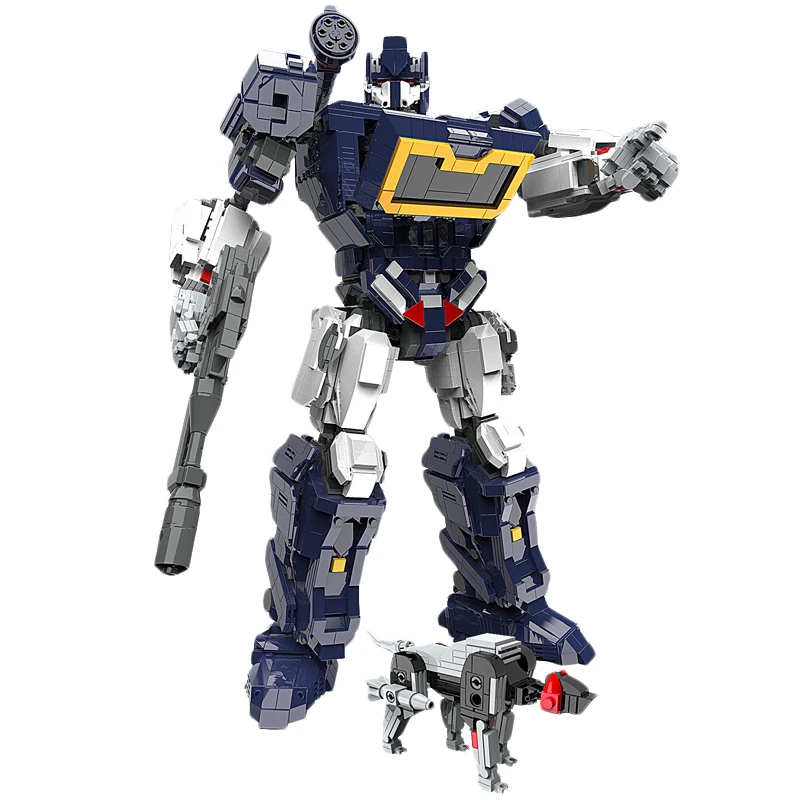 45Cm 66-02 3100Pcs Stapelen Blokken Soundwave Transformatie Action Figure Speelgoed Model Geassembleerd Bouwstenen Geschenken Voor kinderen