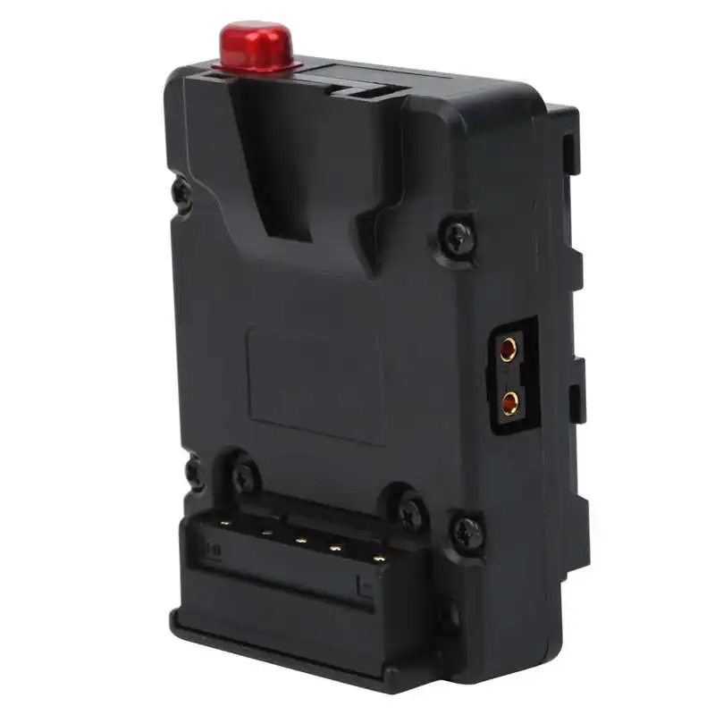 Piastra Adattatore Da V-Mount A NP-F – Con Porta D-Tap, Uscita 7.4V/3A, Per Monitor E Luci LED, In ABS E Metallo