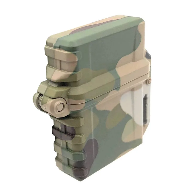 Outdoor Survival Universal Tactical Waterproof Windproof  Lighter Shell Storage Case Lighter Container Organizer Holder