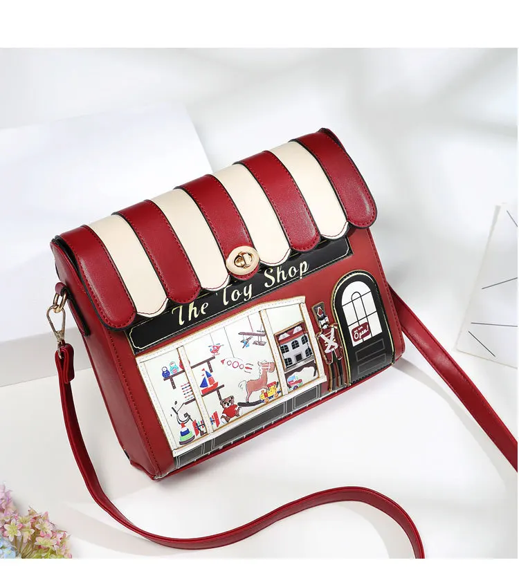 Designer Handbag For Women Fashion Beautiful House Shape Shoulder Bag High Quality Women Crossbody Bag Style Messenger Bag