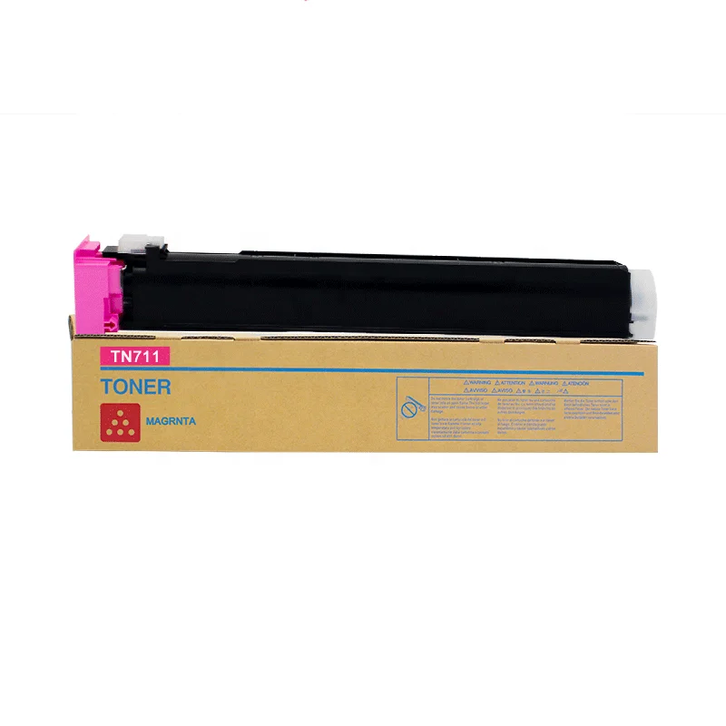 Cartucho de tóner TN711 para Konica, compatible con minolta, bizhub, C654, C754, C654E, C754E, 4 unids/set, BK, C, M Y, nuevo