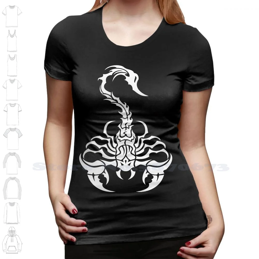 Hot Sale New 100% Cotton Top Quality Tribal Scorpion T Shirt Scorpio Astrology Zodiac Graphic Tee