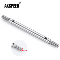 AXSPEED 1Pcs Stainless Steel 4mm Link Rod 70mm Length for TRX-4 TRX4 1/10 RC Crawler Car Upgrade Modified Accessories Parts