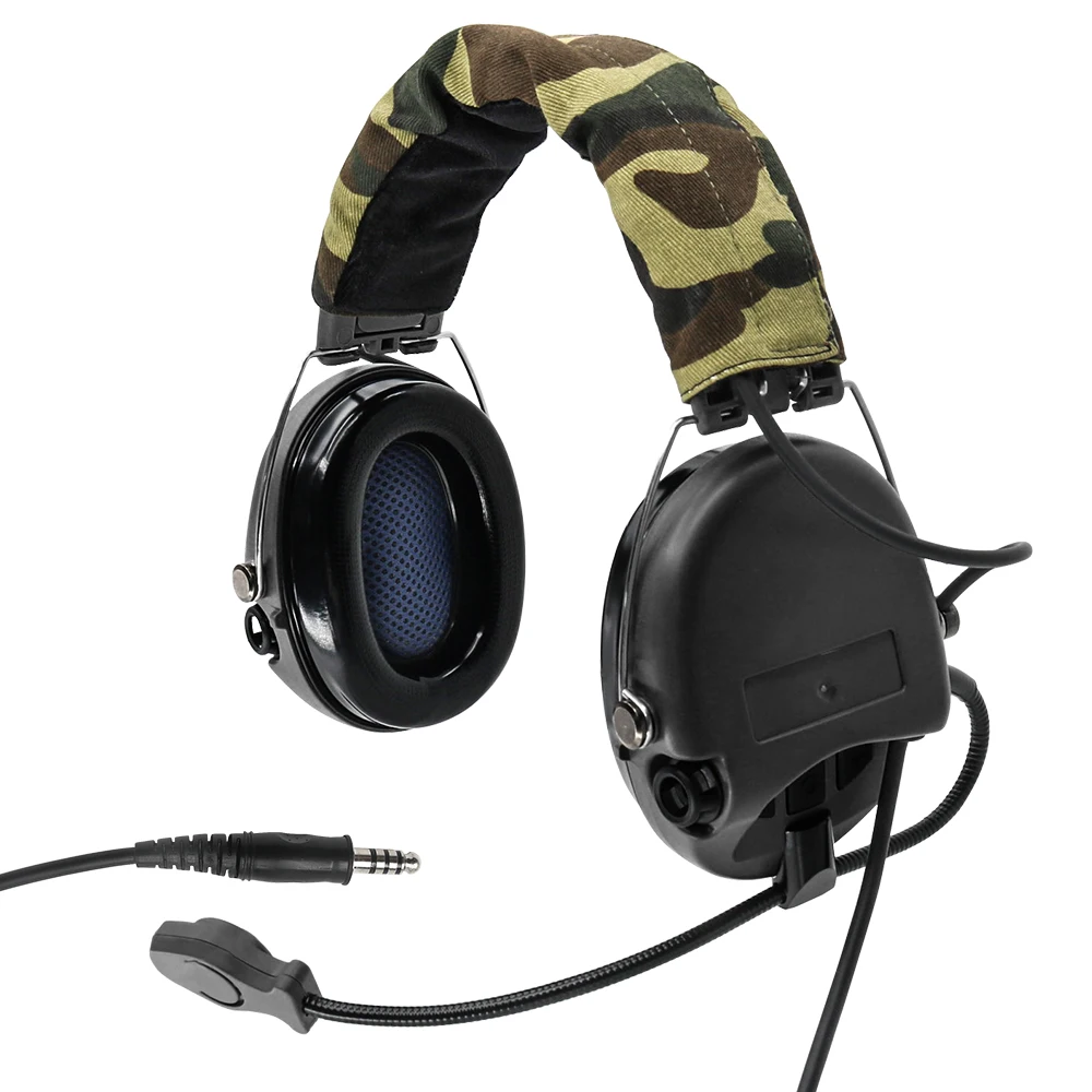 

Tactical Headset SORDIN Pickup Noise Reduction Airsoft Military Anti-noise Hunting Intercom Headphone BK