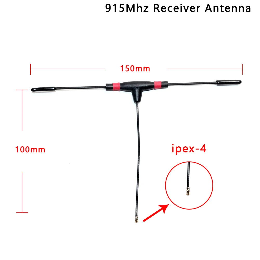 1pcs 915MHZ/2.4G T Antenna IPEX Connector for TBS Crossfire Receiver/Frsky receiver/RC Drone FPV Racing