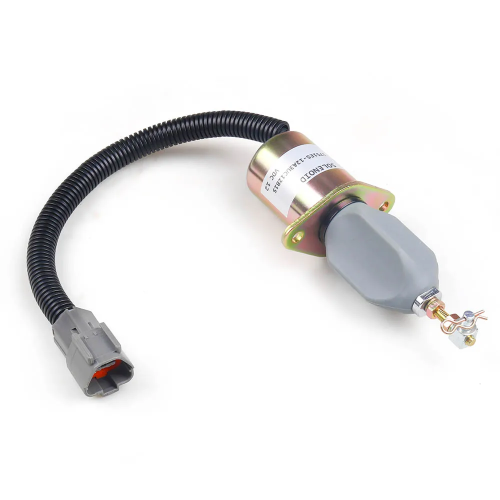 1751ES-12A3UC12B1S Fuel Shut Off Solenoid for Hyundai Excavator R60-5 R210-5 R335-7 For Yanmar engine 12V