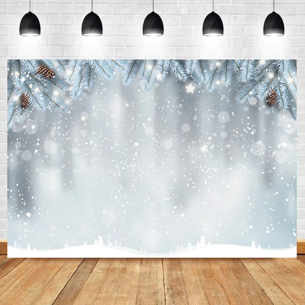 Laeaco-pano de fundo para fotografias, pano de fundo brilhante, estrela, inverno, neve, flocos de nece, decoração de festa, cenário, fotochamada, estúdio de fotografia
